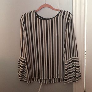 - Loft blouse with bell sleeves